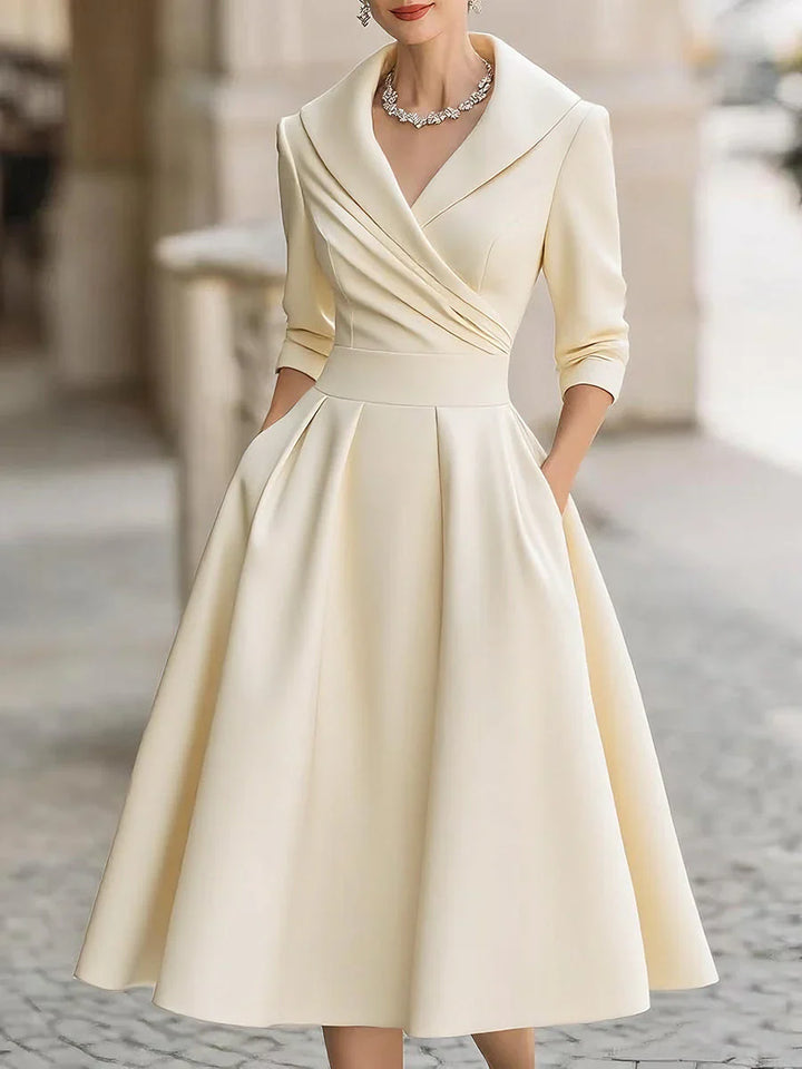 Ceryn™ | Satin Midi Dress