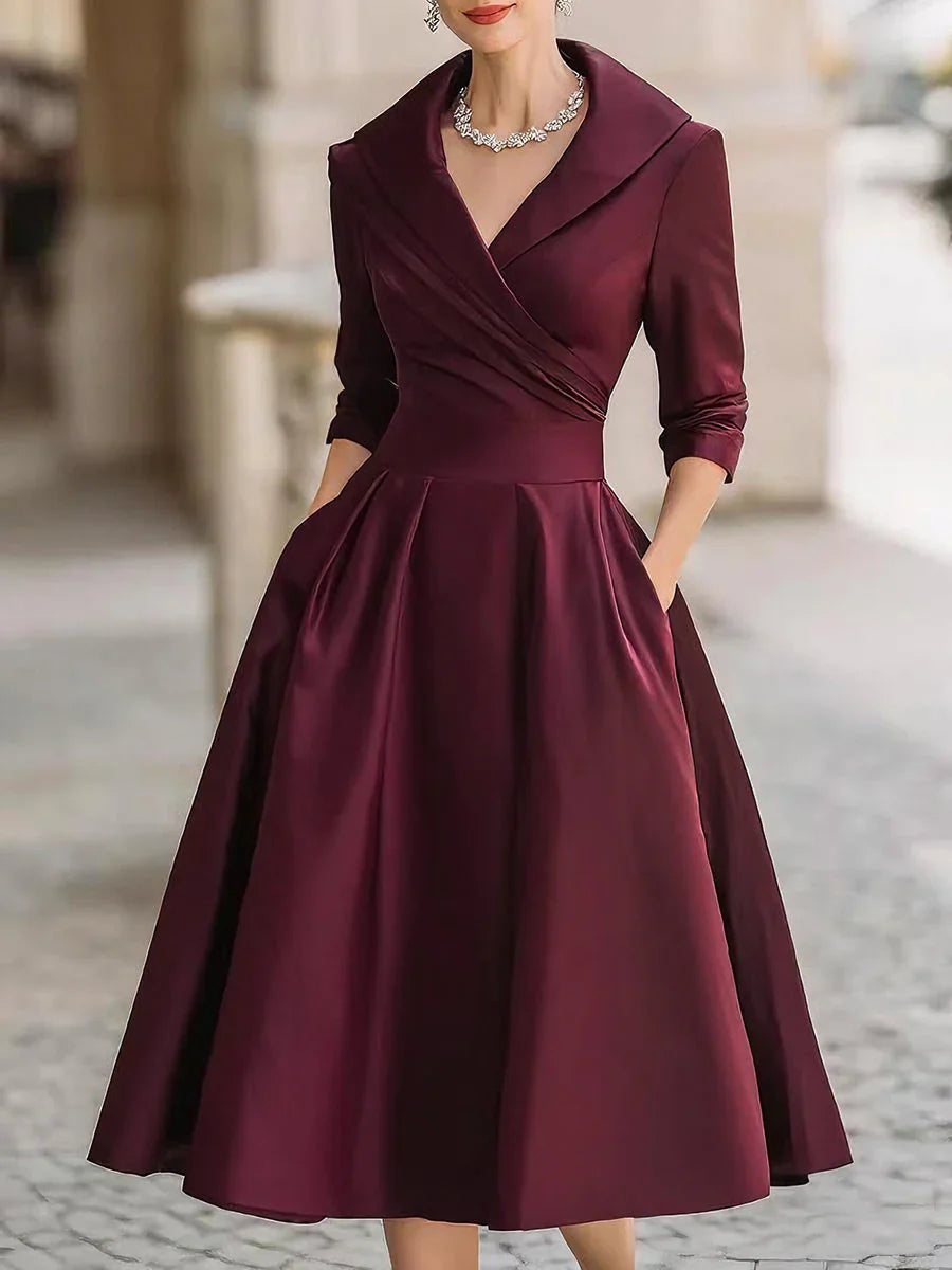 Ceryn™ | Satin Midi Dress